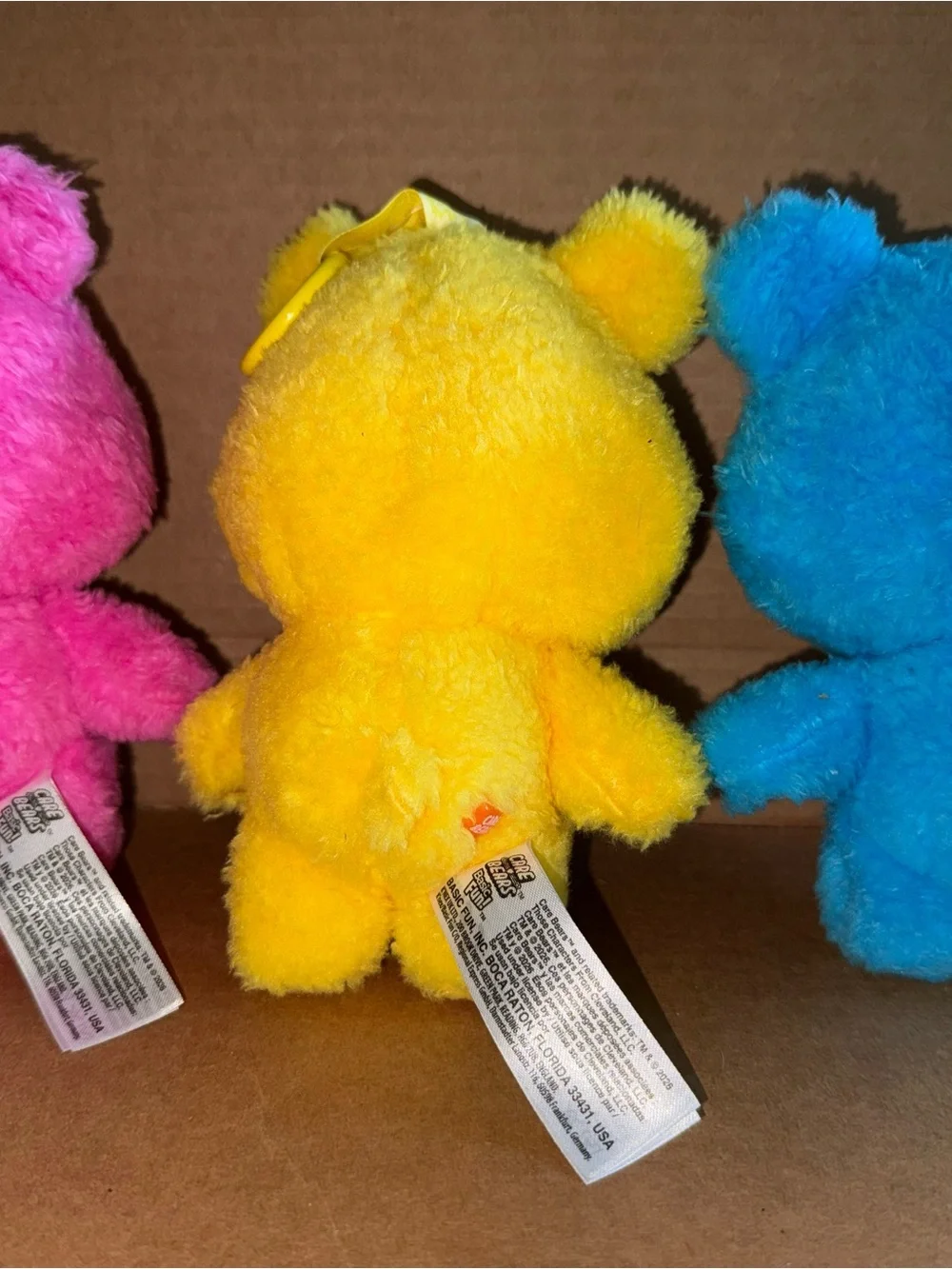 CARE BEARS CARING CUTIES 3 LOT - BLIND BOX  BEAR Yellow Pink Blue A24
